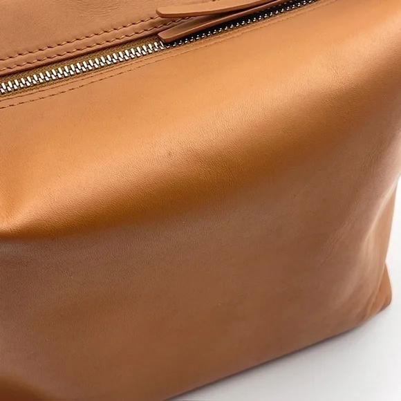 The Row Brown Leather Les Bains Clutch hobo Bag RARE HARD TO FIND - Picture 8 of 10